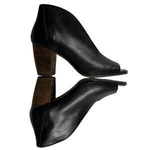 Black Leather Ankle Boots